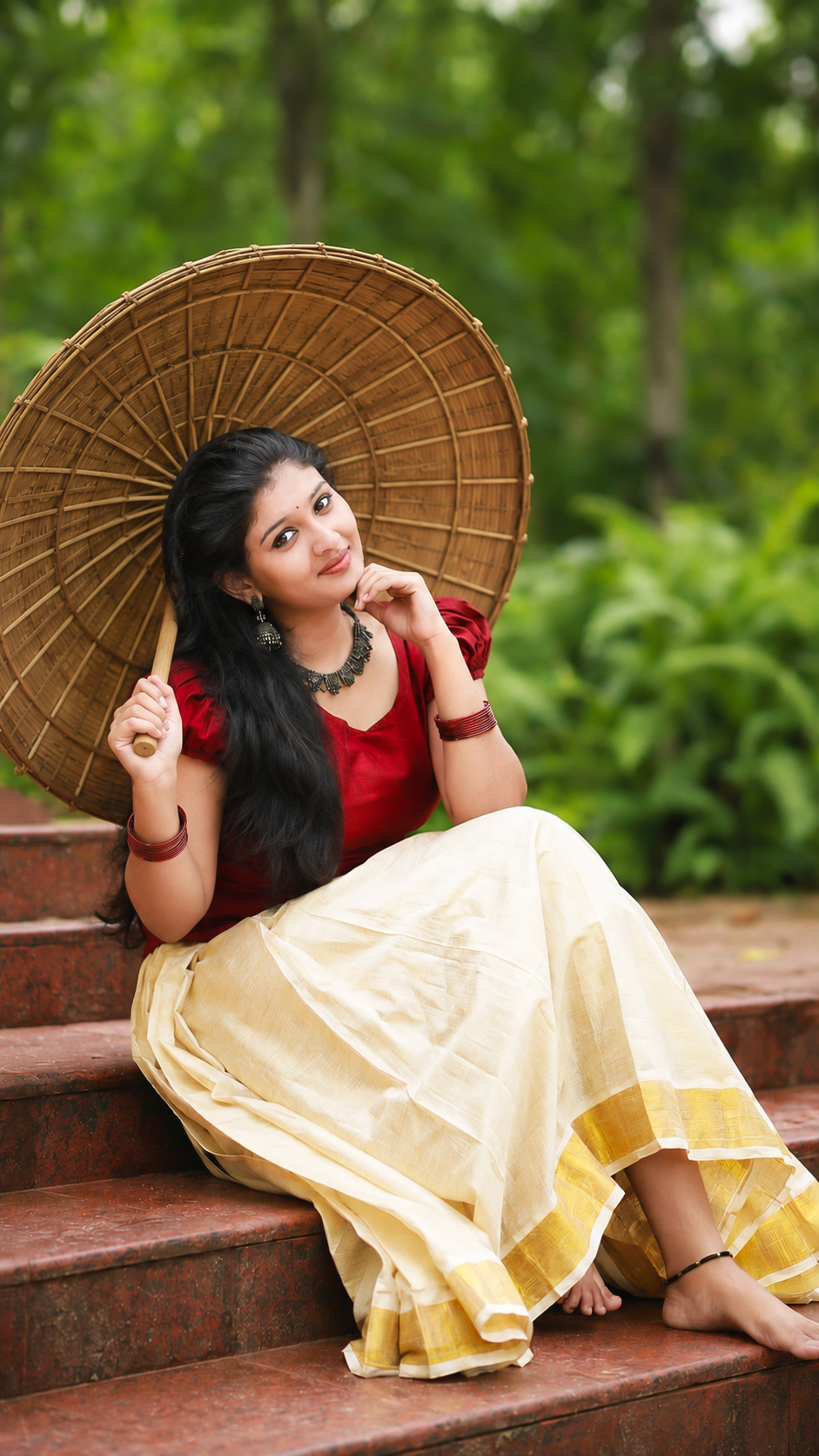🌼✨ Onam Special Kerala Beauty 💛